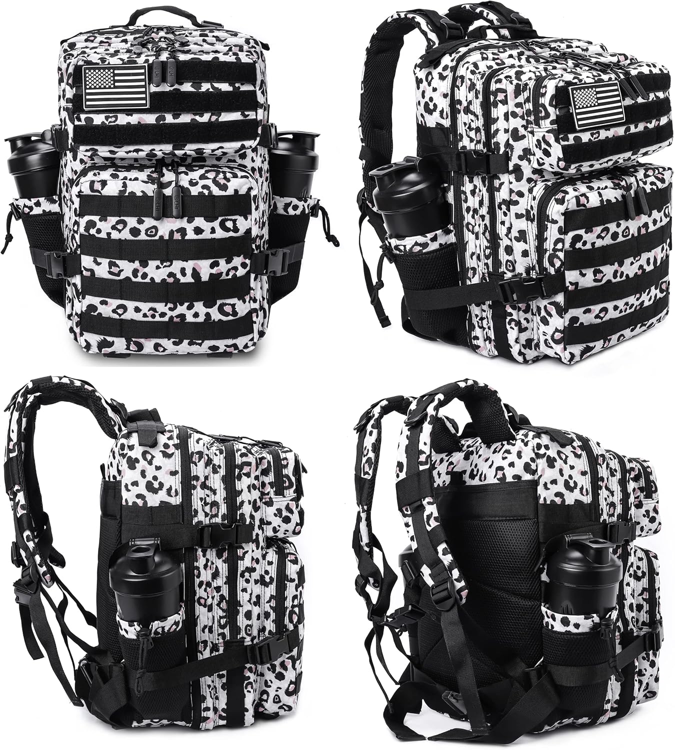 LHI Tactical Military Backpack for Men and Women 25L/35L Army Assault Pack Bag Small Rucksack with Bottle Holder - Image 4