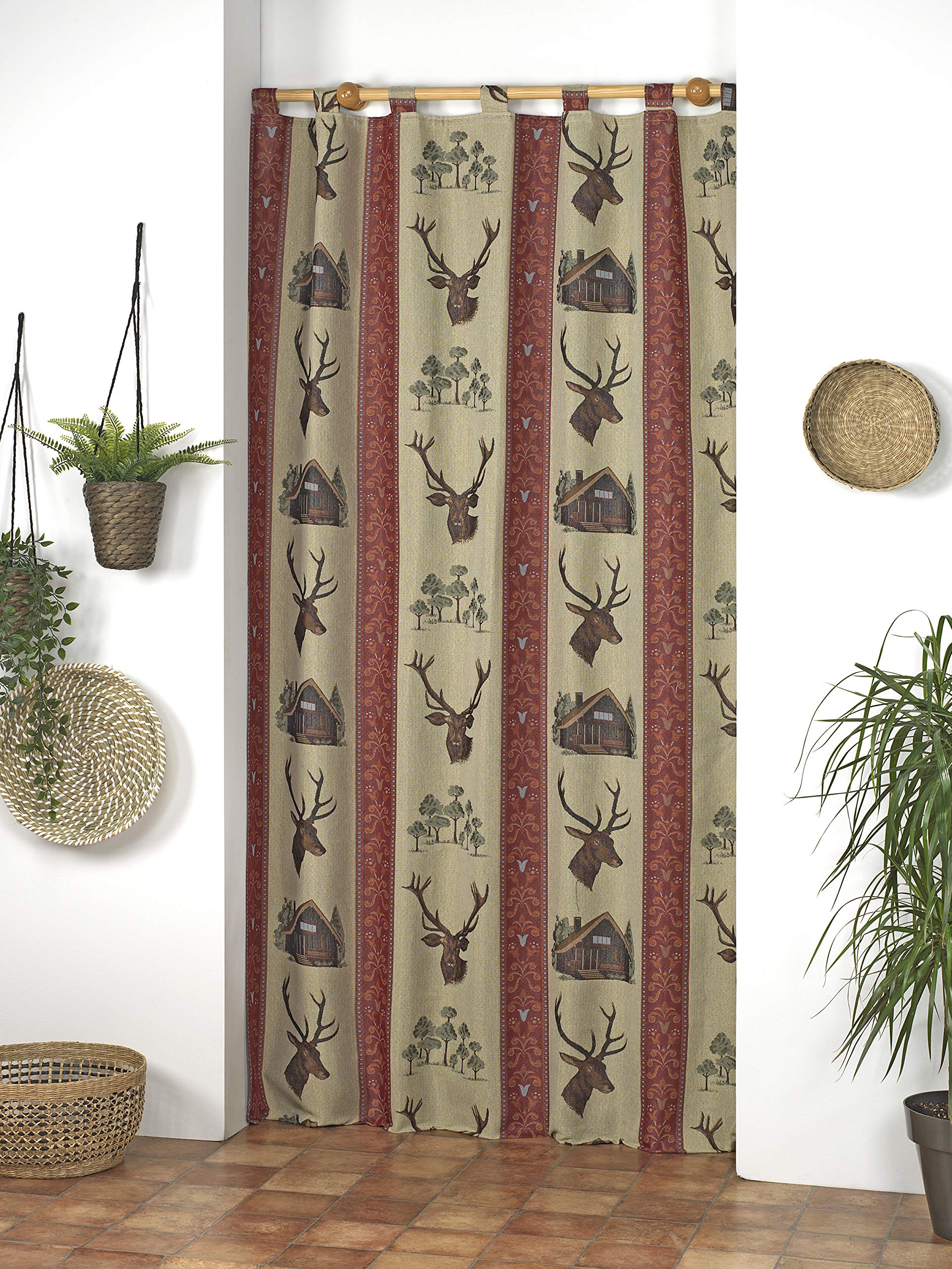 Martina Home Cortina TRABILLAS ALPUJARRA CIERVO 140X260