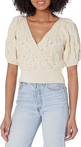 ASTR the label Women's Elowen Sweater, Cream, S