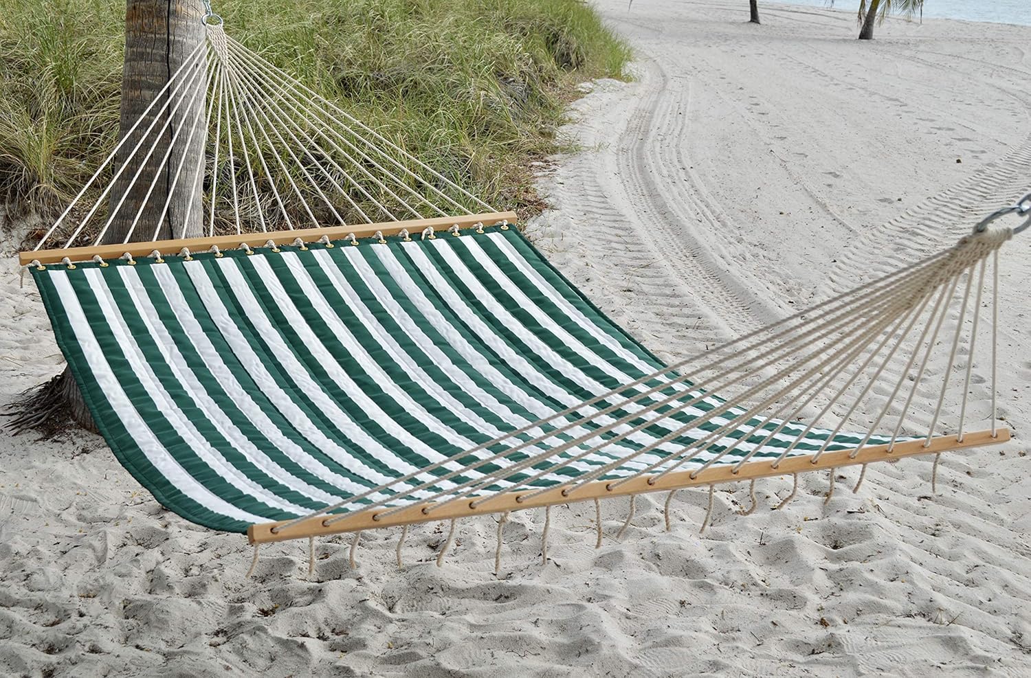 Quilted Hammock (Green Stripe)