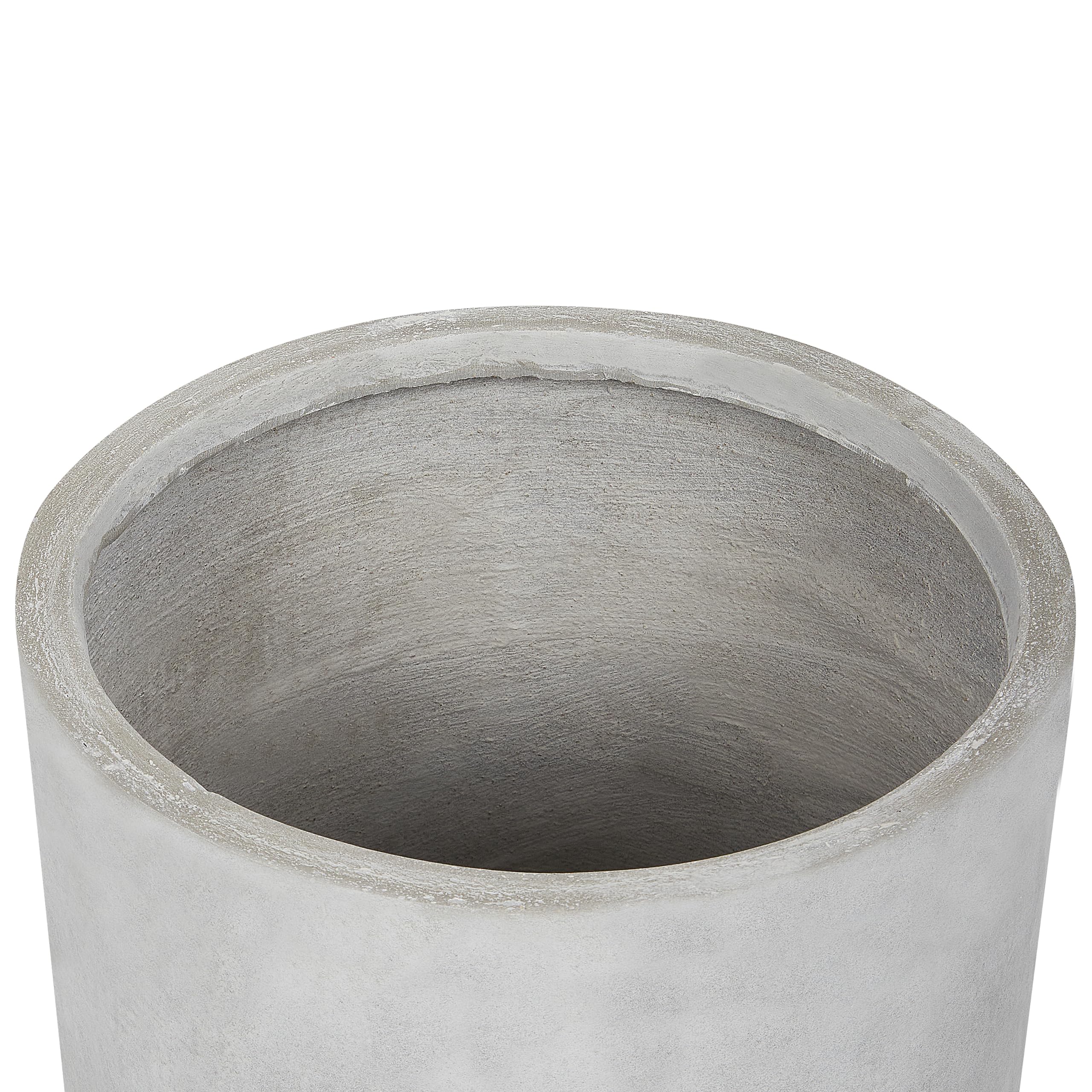 Outdoor Blumentopf Beton-Optik grau rund 34 x 34 x 33 cm Modern Messene