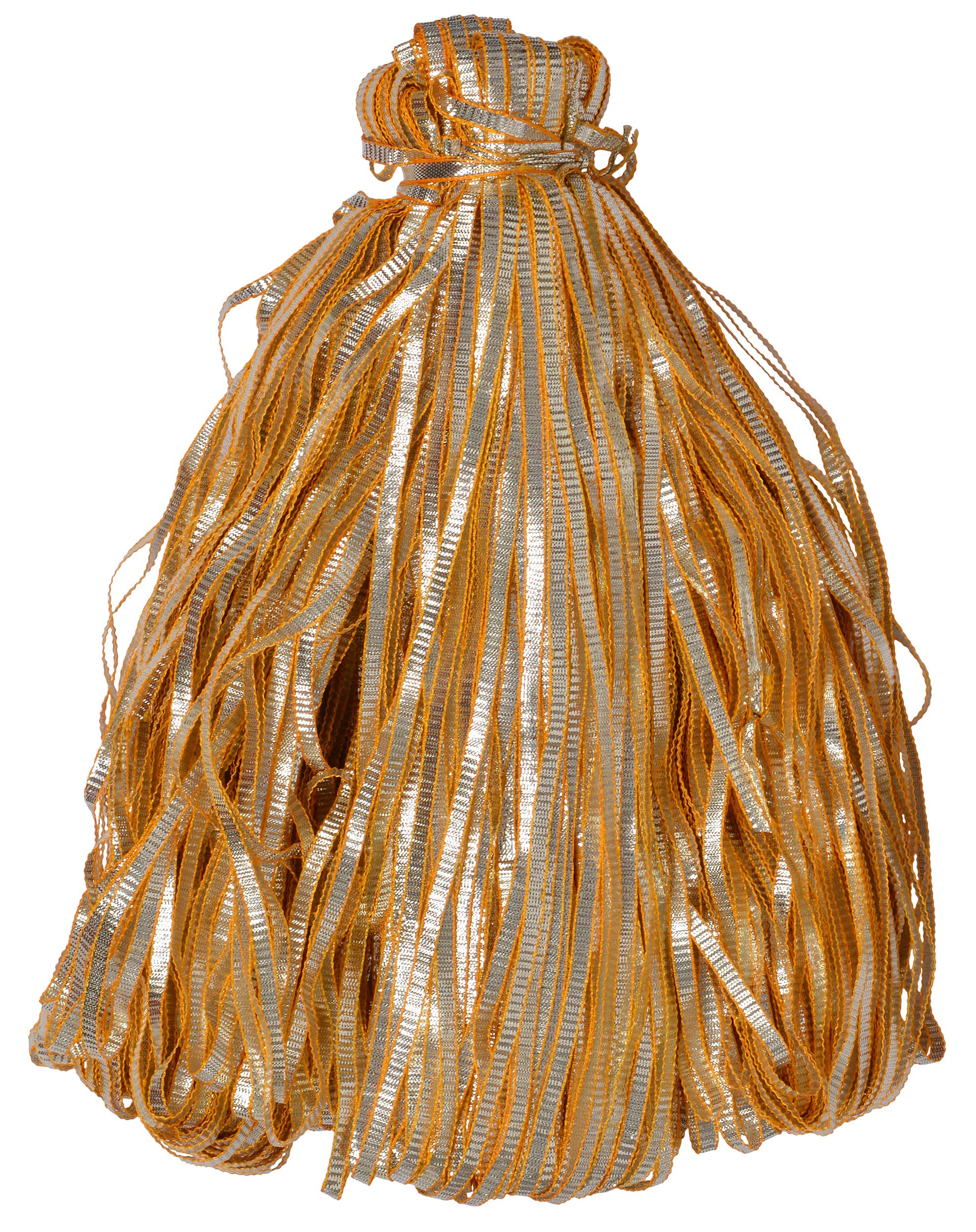 Shree Shyam Zari CentreShree Shyam Zari Centre Plastic Wrinkle Gotta Base Gotta Trim (Length:100 mtrs, Width: 4 mm, Colour: Light Gold, SSZC038)