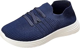 B&W womens B&W-W046-Navy/Navy Ballet Flat