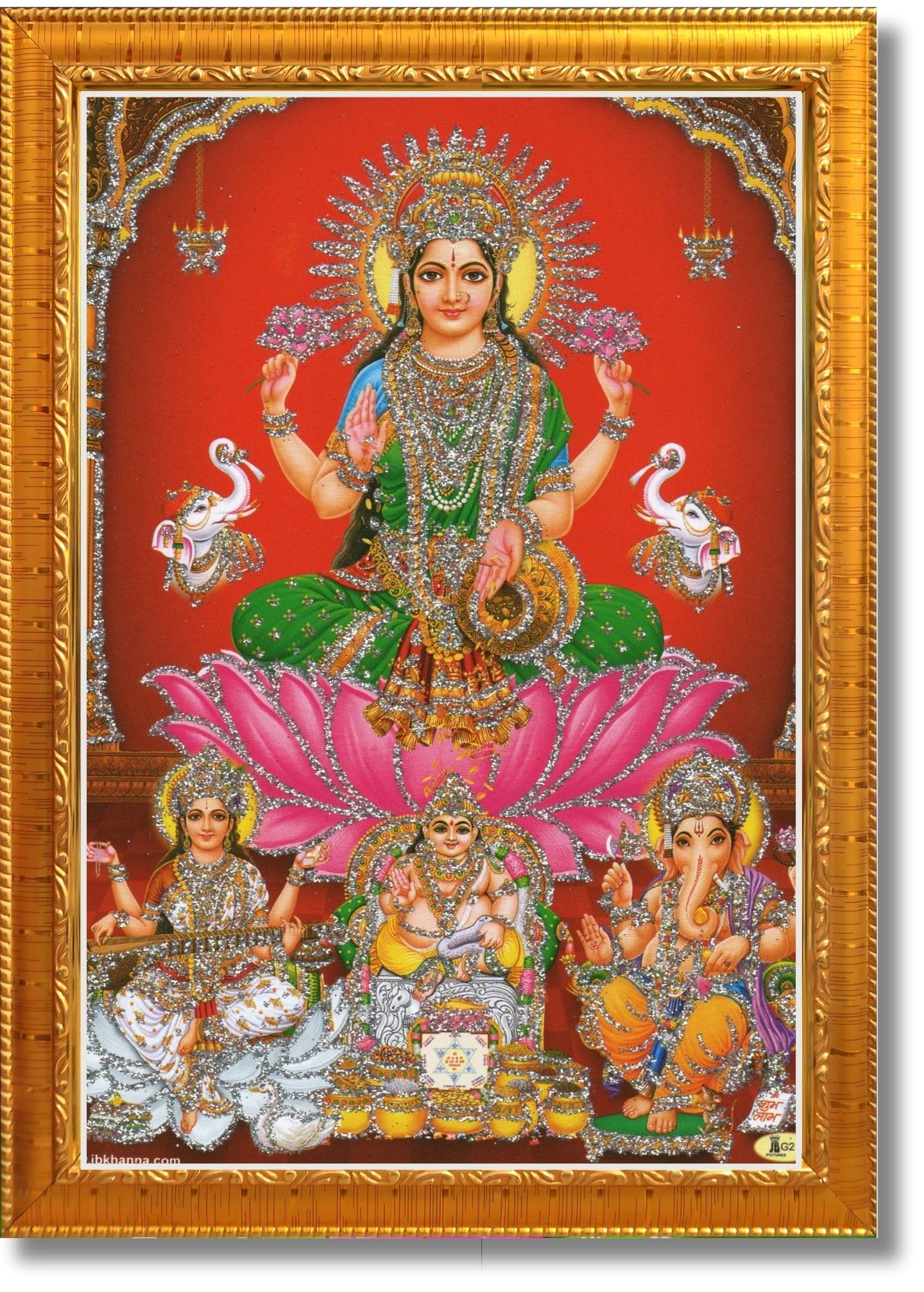 Lakshmi Devi Photo Frame - Diwali Pooja Gift -12