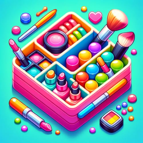 Organizar productos: Juegos de clasificación - Juego de llenar el organizador de maquillaje - Juego de organización del kit de belleza - Clasificación y organización - Juego de clasificación