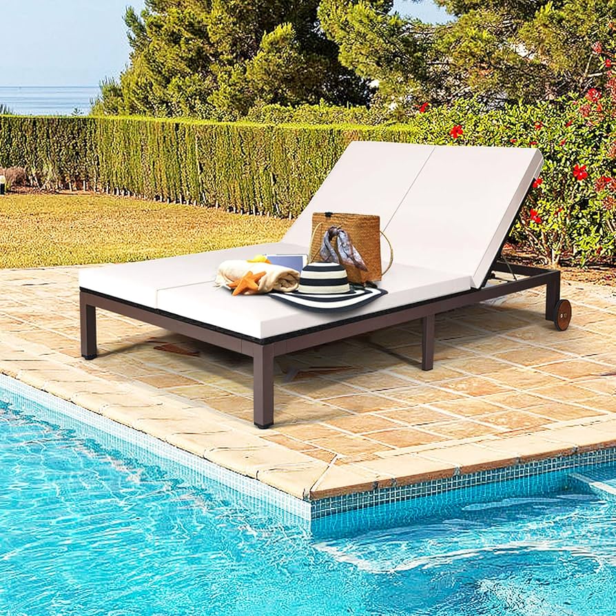 double recliner outdoor chair