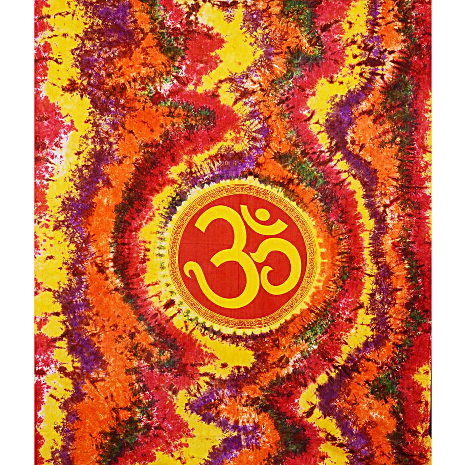 Nidhi240x220 cms queen size mandala tapestry can be used as bedspread, curtain, sofa cover, beach mat and many more, made of 100 percent cotton with fast colors