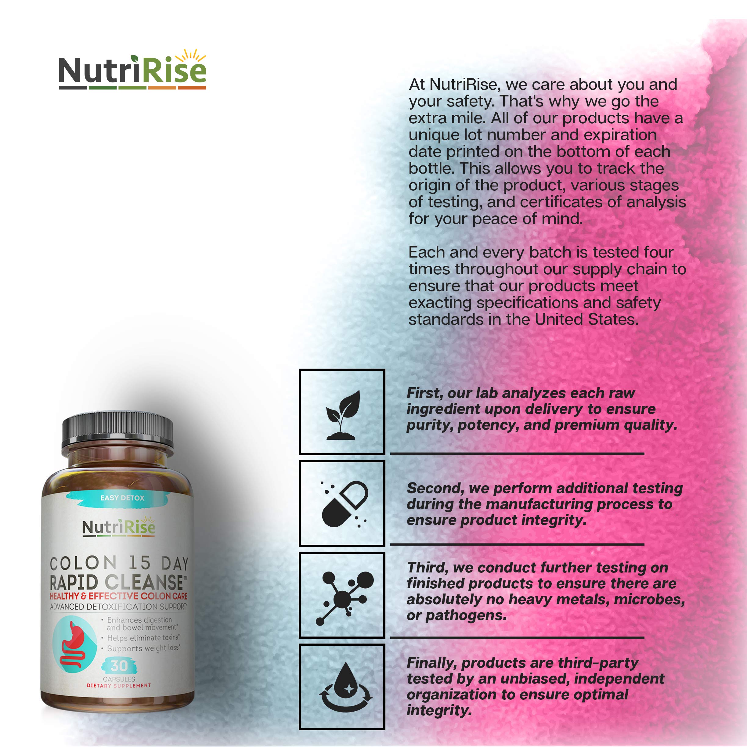 Colon Cleanser Detox for Weight Loss. 15 Day FastActing ExtraStrength