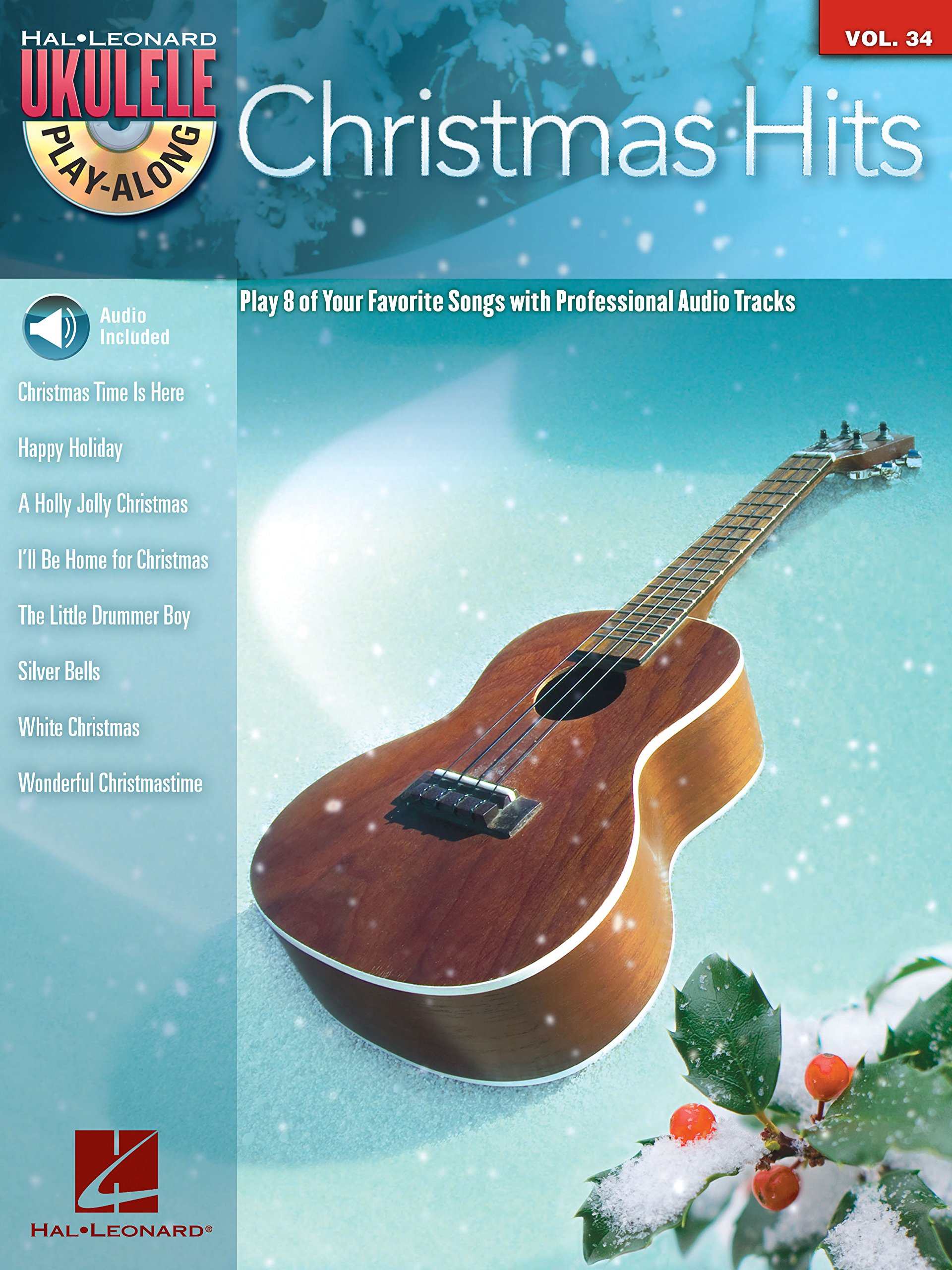 Christmas Hits Ukulele Play-Along Songbook: Volume 34