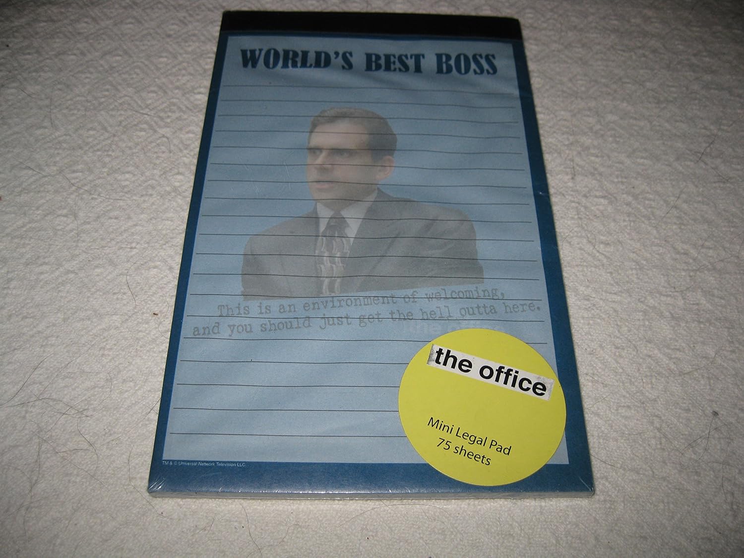 The Office Mini Legal Pad 75 Sheets World's Best Boss