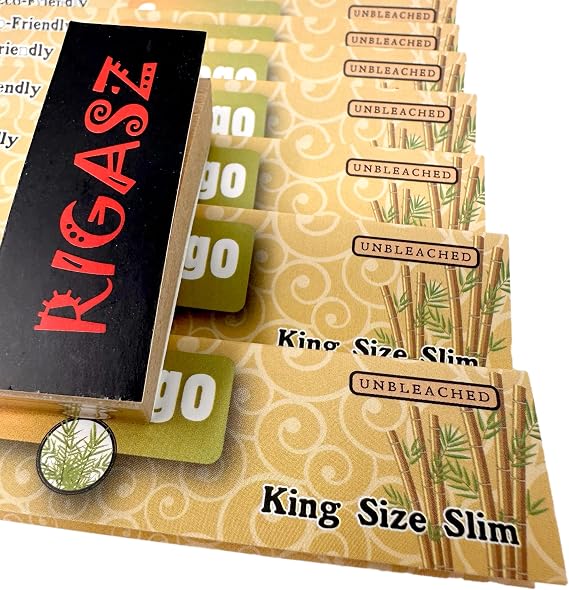 Filter Tips 10 Packs Bamboo King Size Slim Rolling Papers