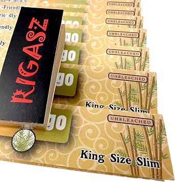 Filter Tips 10 Packs Bamboo King Size Slim Rolling Papers