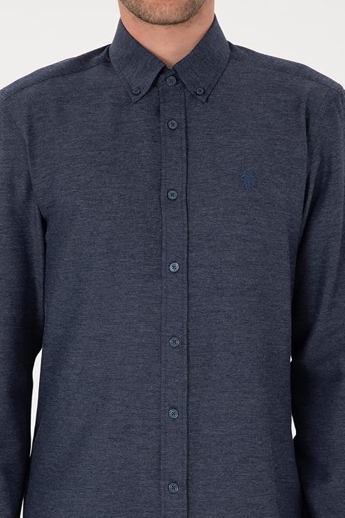 U.S. Polo Assn. Erkek Koyu Yeşil Gömlek Basic 50316723-VR079