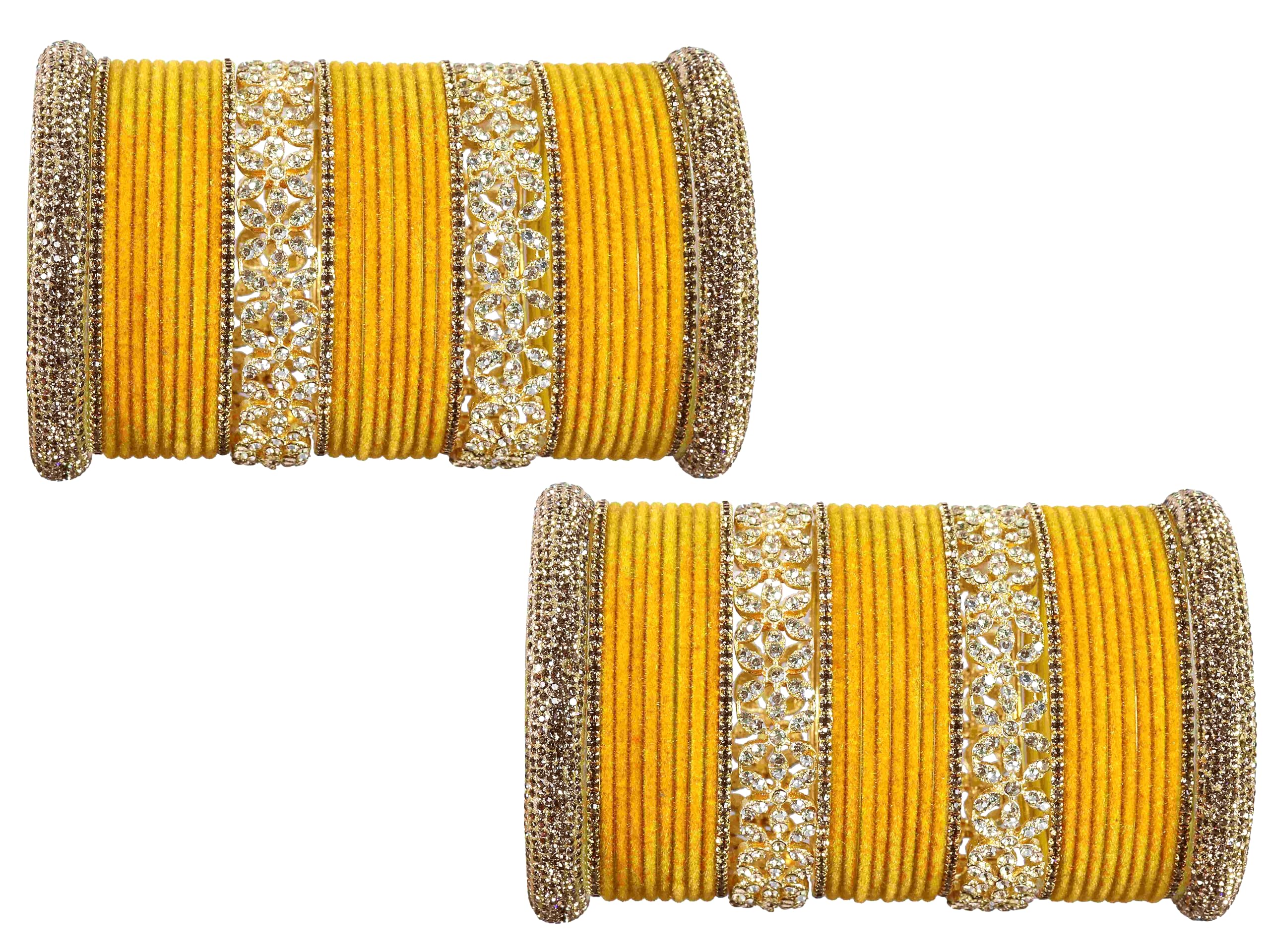 See full amazon price history chart for LAVAZZA Golden Zircon Gemstone Studded Metal Velvet Bangles Bridal Chuda Set For Women & Girls | Bangles For Haldi Kumkum yellow Karvachauth Bangles | Set of 68 -(LV_FMS5-Chuda-Yellow-2.8) LAVAZZA Golden Zircon Gemstone Studded Metal Velvet Bangles Bridal Chuda Set For Women & Girls | Bangles For Haldi Kumkum yellow Karvachauth Bangles | Set of 68 -(LV_FMS5-Chuda-Yellow-2.8) (B0D353SDTX) Amazon Price History, Amazon Price Tracker