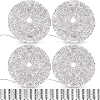 Rhinestone Shoe Laces Bling Shoe Laces Rhinestone Diamond Hoodie String Glitter Cords for Sneakers with Aglets