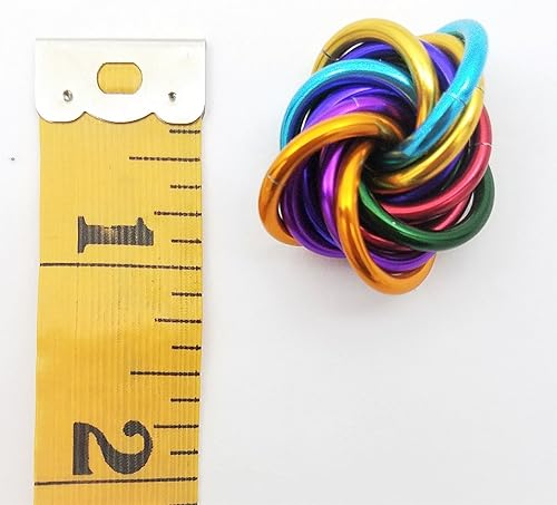 Miniatura 213 de Möbii Fidget Ball (Solid Color): Quiet Mobius ADHD Anxiety Stim Stress Relief Toy Tool for Home Travel Office or Desk (XL(Daydream), Full, Dark Iris)