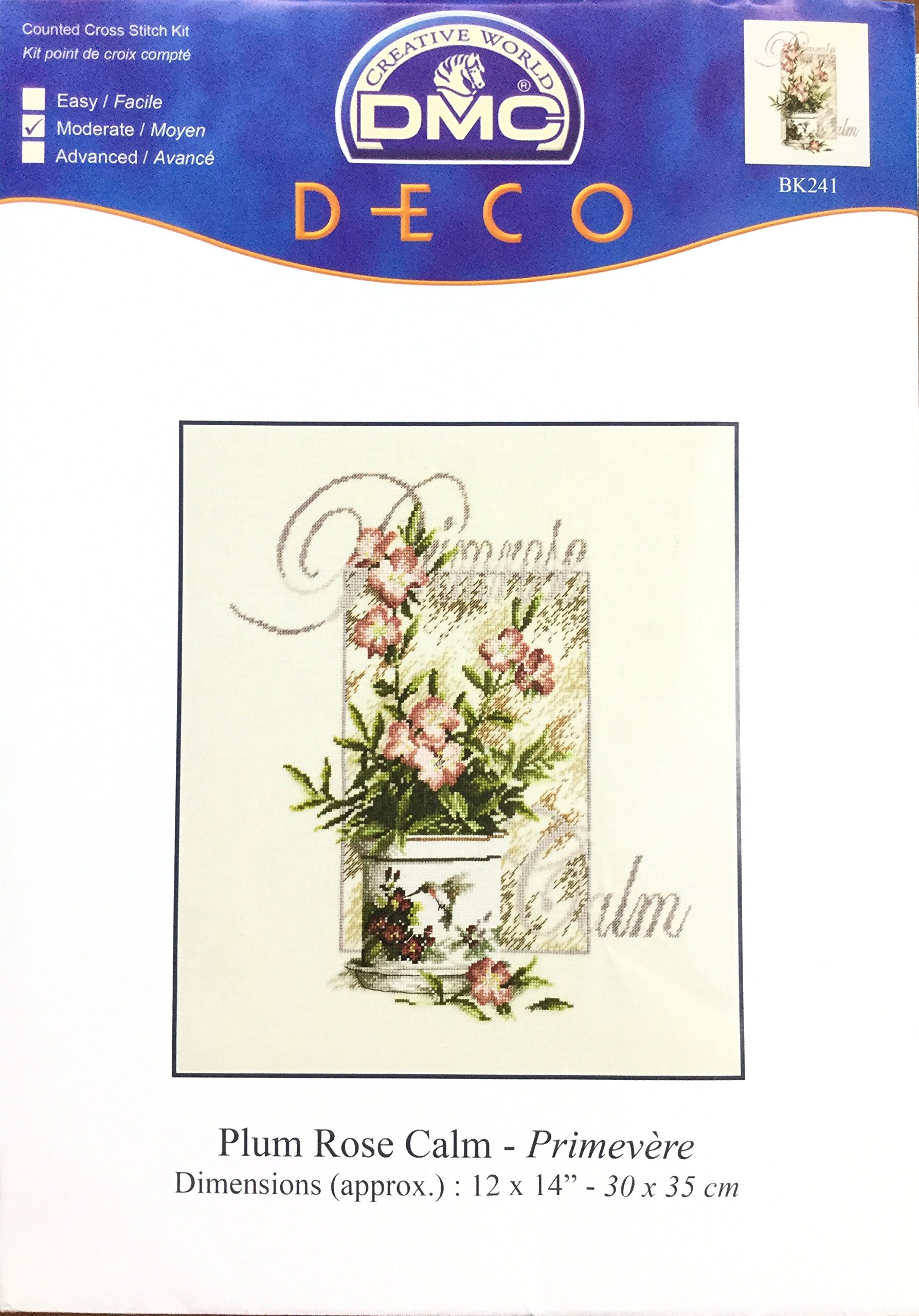 DMC DECO BK241 Plum Rose fini les fils emmêlés kit complet
