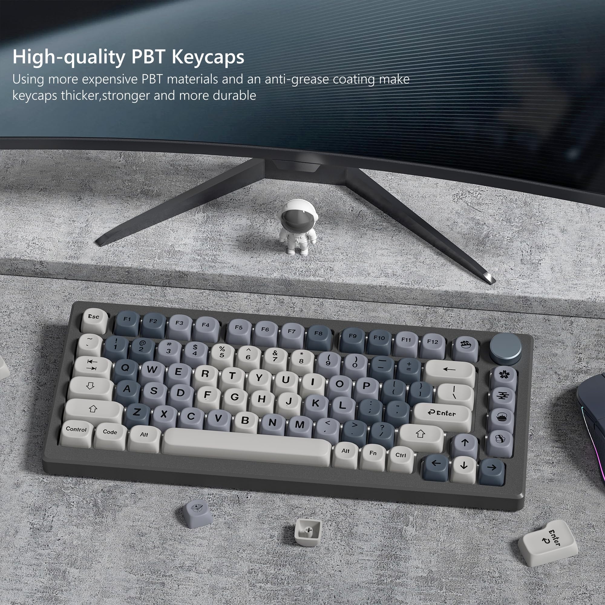 Amazon.co.jp: キーキャップ Womier MOAキーキャップ、PBT メカニカル