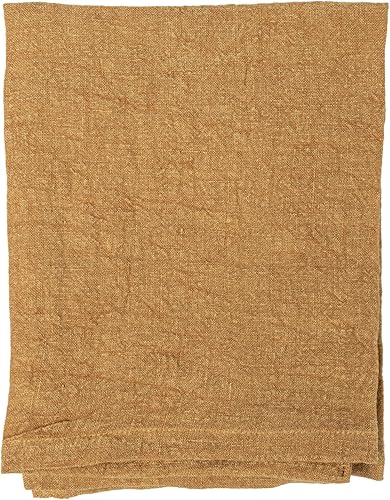 Miniatura 5 de Creative Co-Op Lino lavado a la piedra decorativo comedor y cocina, paño de té mostaza, amarillo