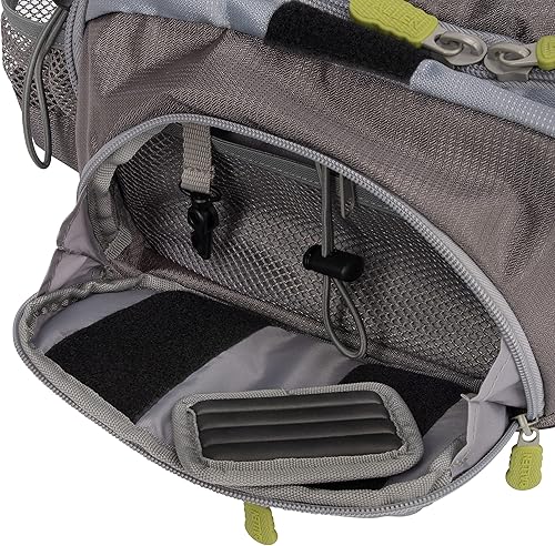 Miniatura 9 de Allen Company Cedar Creek Fly Fishing Sling Pack - Fits up to 4 TackleFly Boxes and Other Accessories - GrayLime and Olive Green