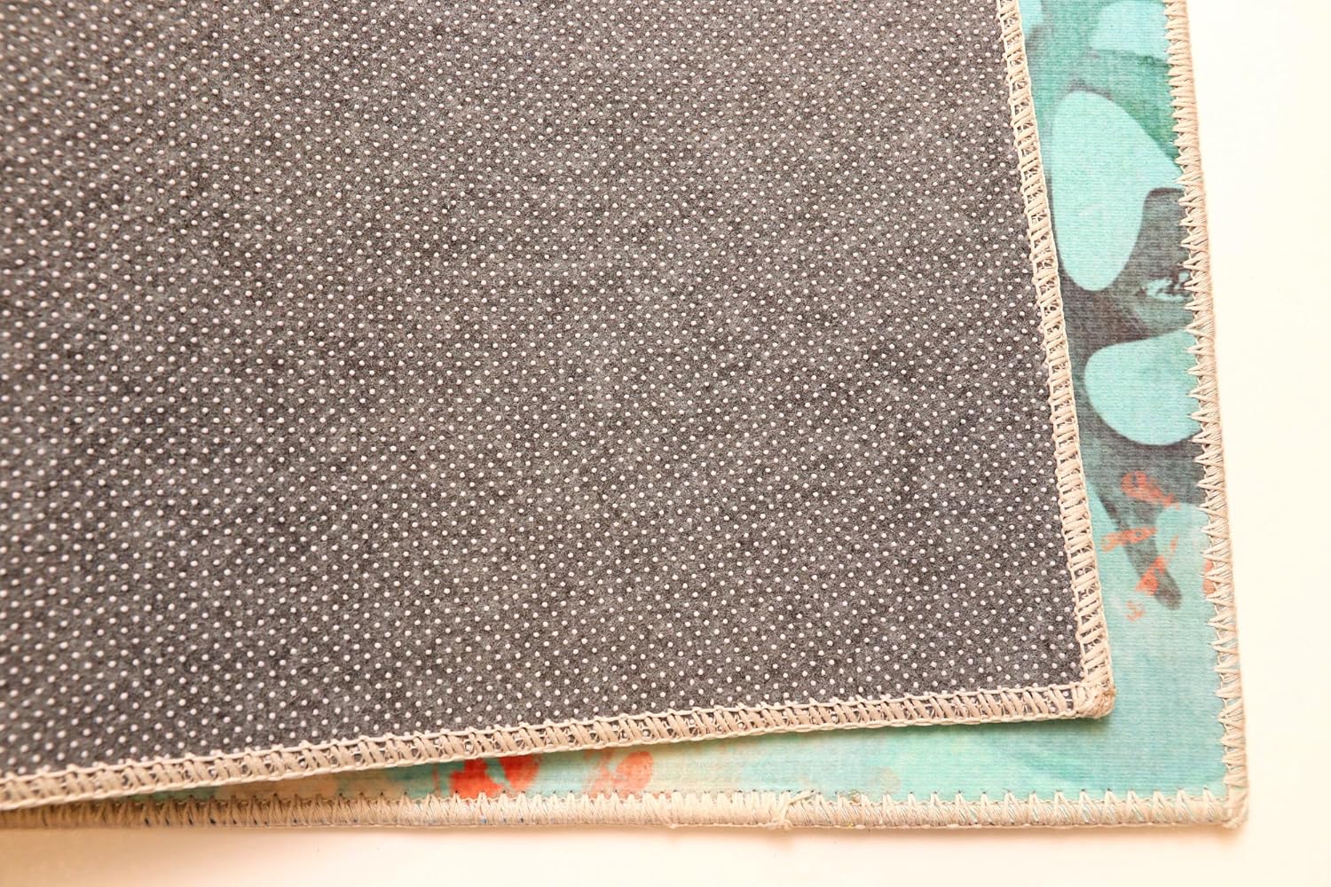 Jellybean Little Blue Fish Olivia's Home Accent Washable Rug 22" x 32" Doormat