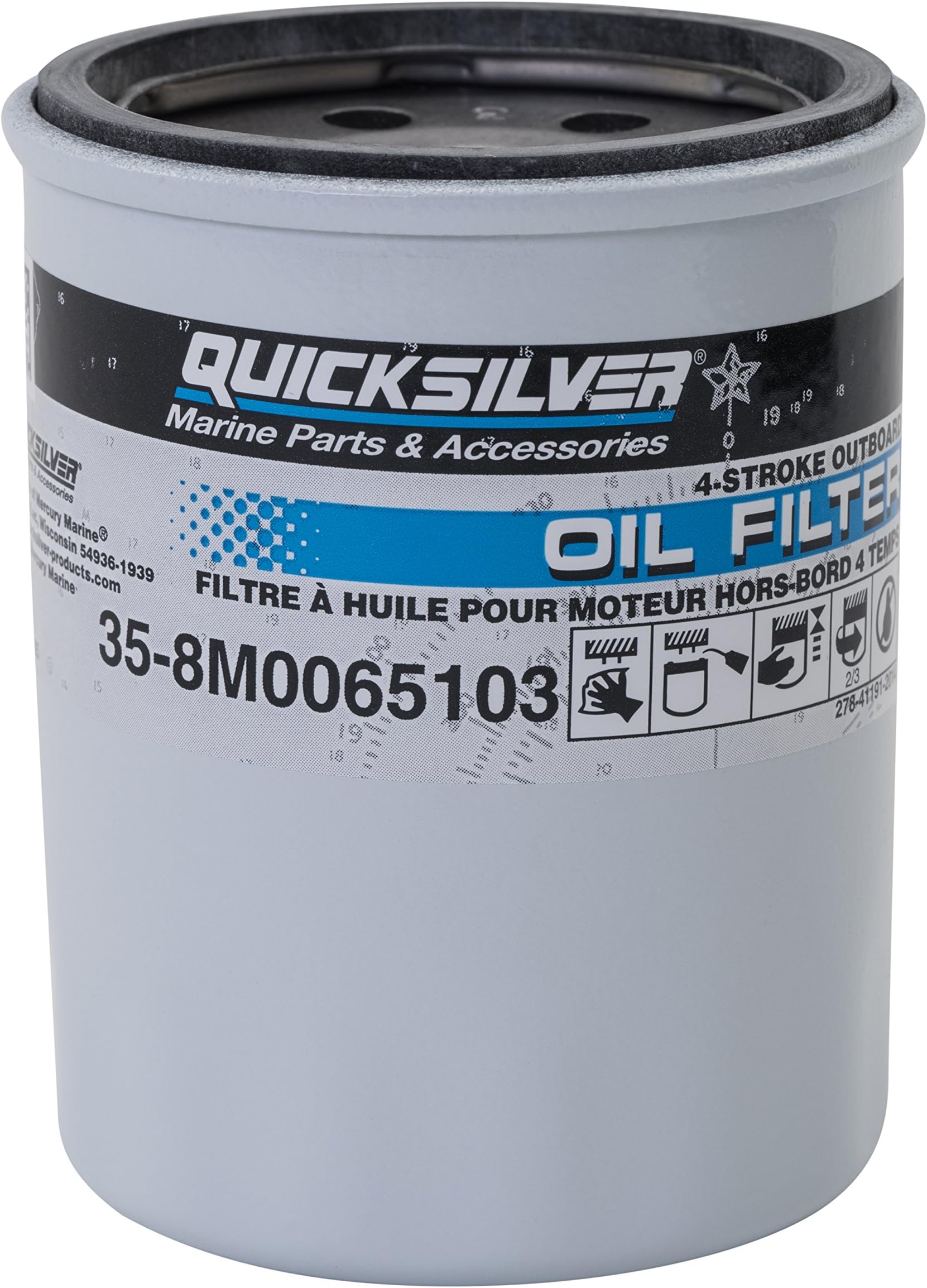 Quicksilver 4-Stroke Outboard Oil Filter 35-822626Q05