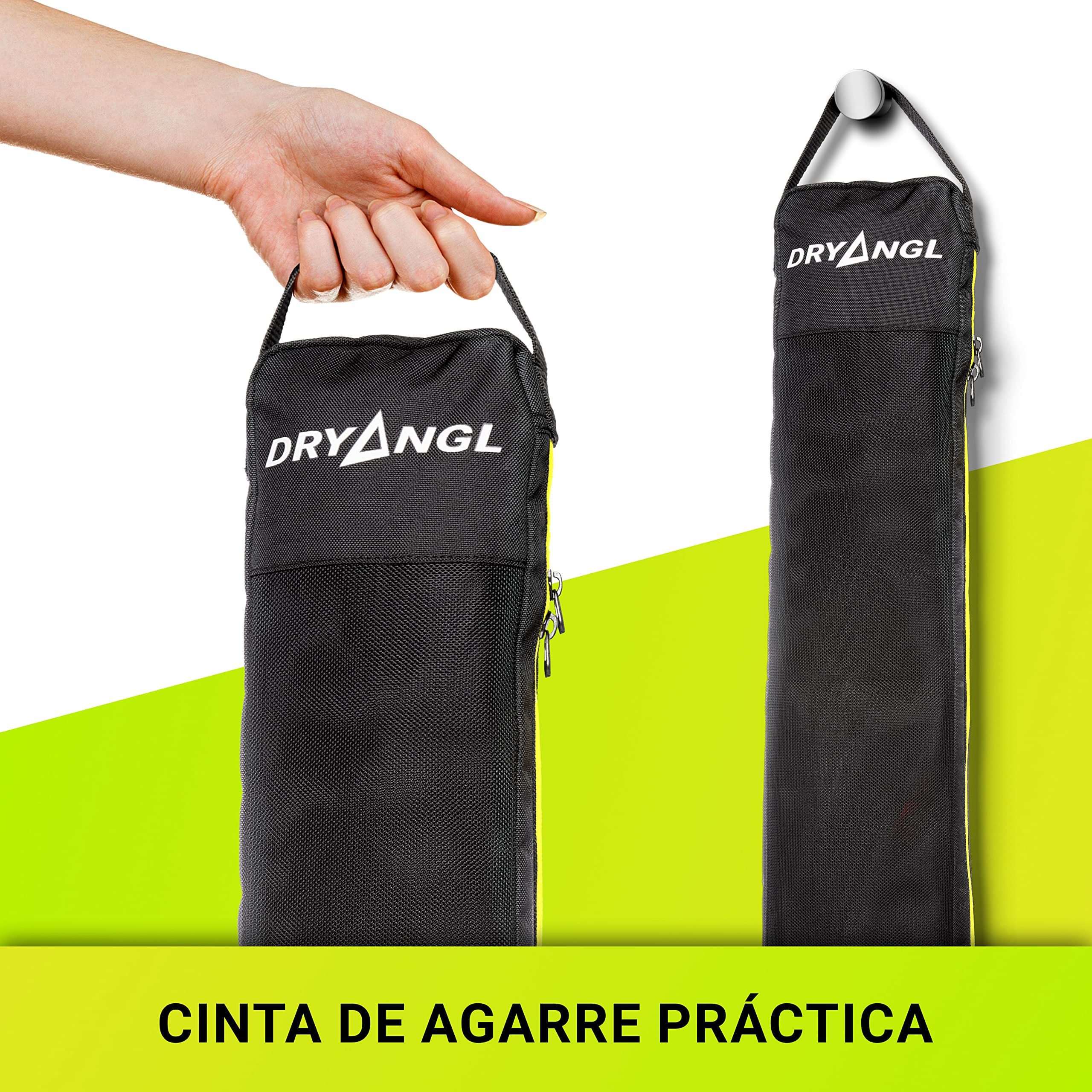 Bolsa Protectora Kite Control Bar Cremallera Doble Cara Inserto Malla Transpirable Asa Transporte Correa Colgar