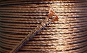 electrosmart 50m Quality 2 x 2.5mm Loud Speaker Cable - Multi-Strand 444 (2x 222 Strand) - Outside Dimensions of Cable: 7.5mm x 3.6mm