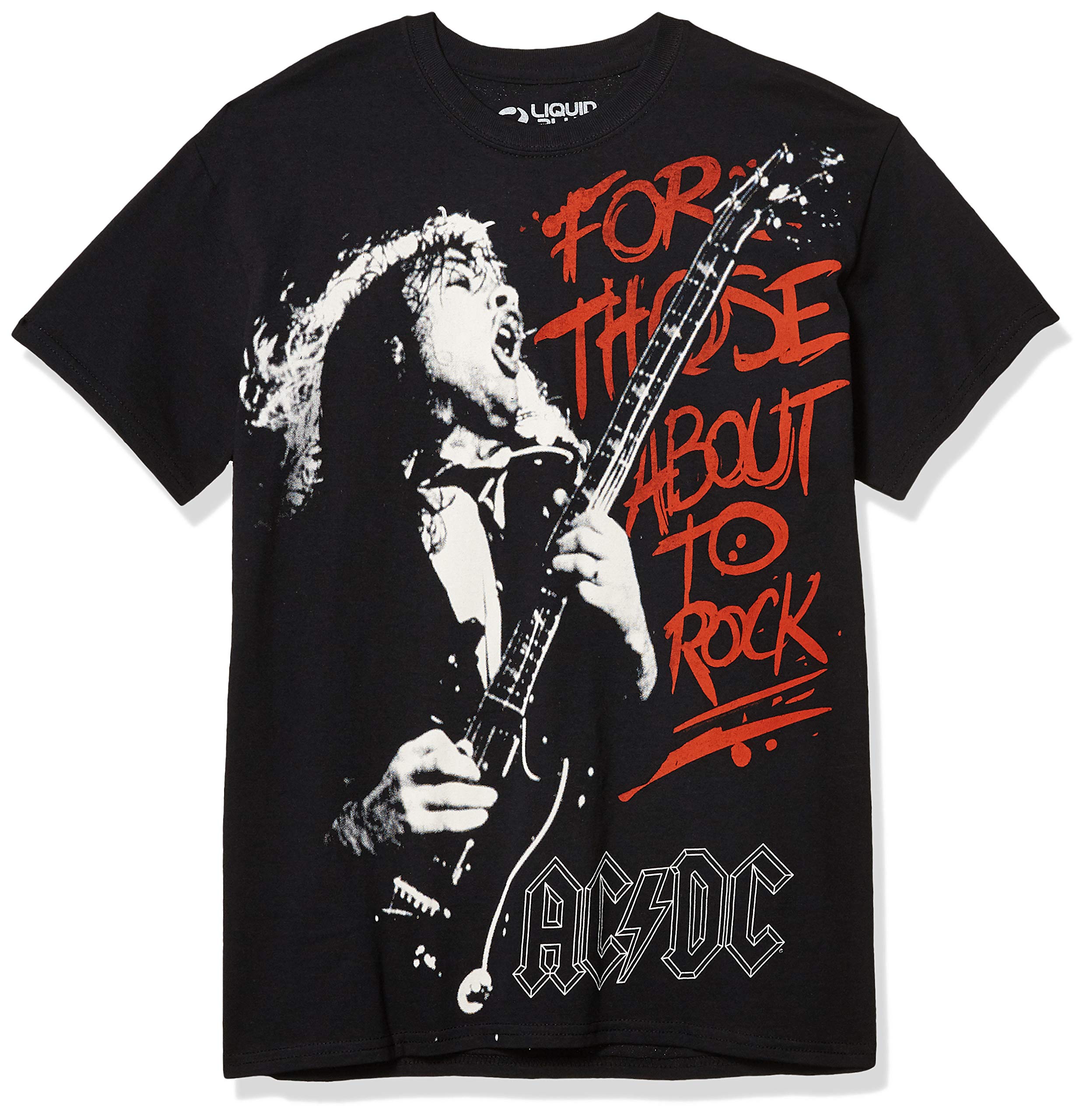 Liquid Blue Men's Those About To Rock T-Shirt, Black