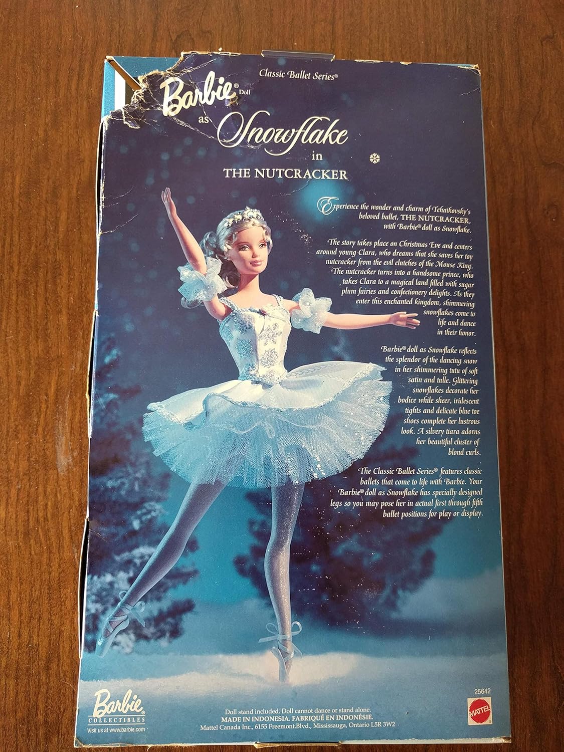 The Nutcracker BARBIE DOLL as SNOWFLAKE Classic BALLET Series COLLECTOR EDITION (1999)