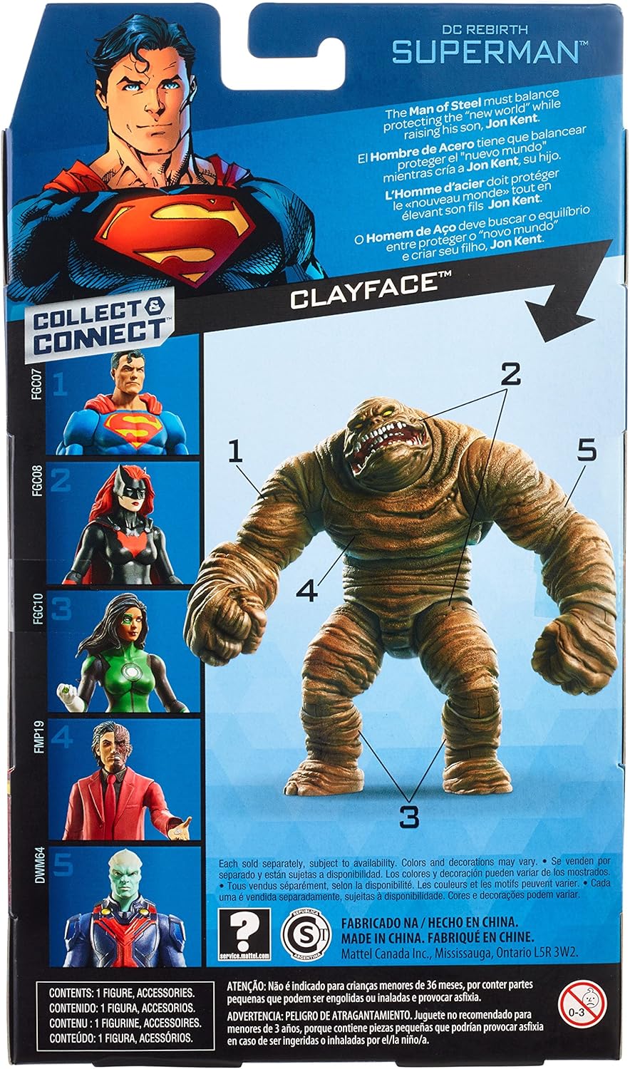 DC Comics Multiverse Rebirth Superman Figure, 6"