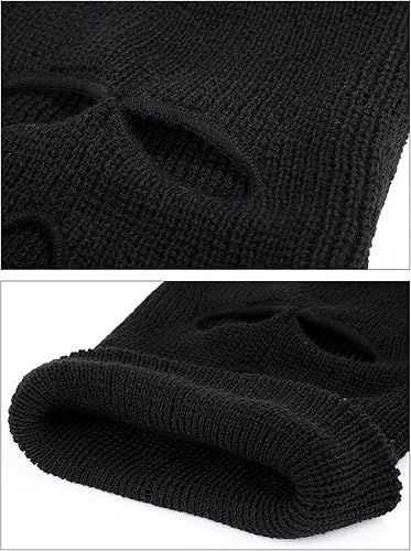 Miniatura 4 de Blulu 4 Pieces Warm Full Face Cover Ski Winter Mask Balaclava Knit Full Face Mask for Men Women Outdoor Sports
