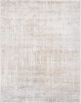 SAFAVIEH Adirondack Collection Area Rug - 10' x 14', Creme & Gold, Modern Abstract Design, Non-Shedding & Easy Care, Ideal for High Traffic Areas in Living Room, Bedroom (ADR207A)