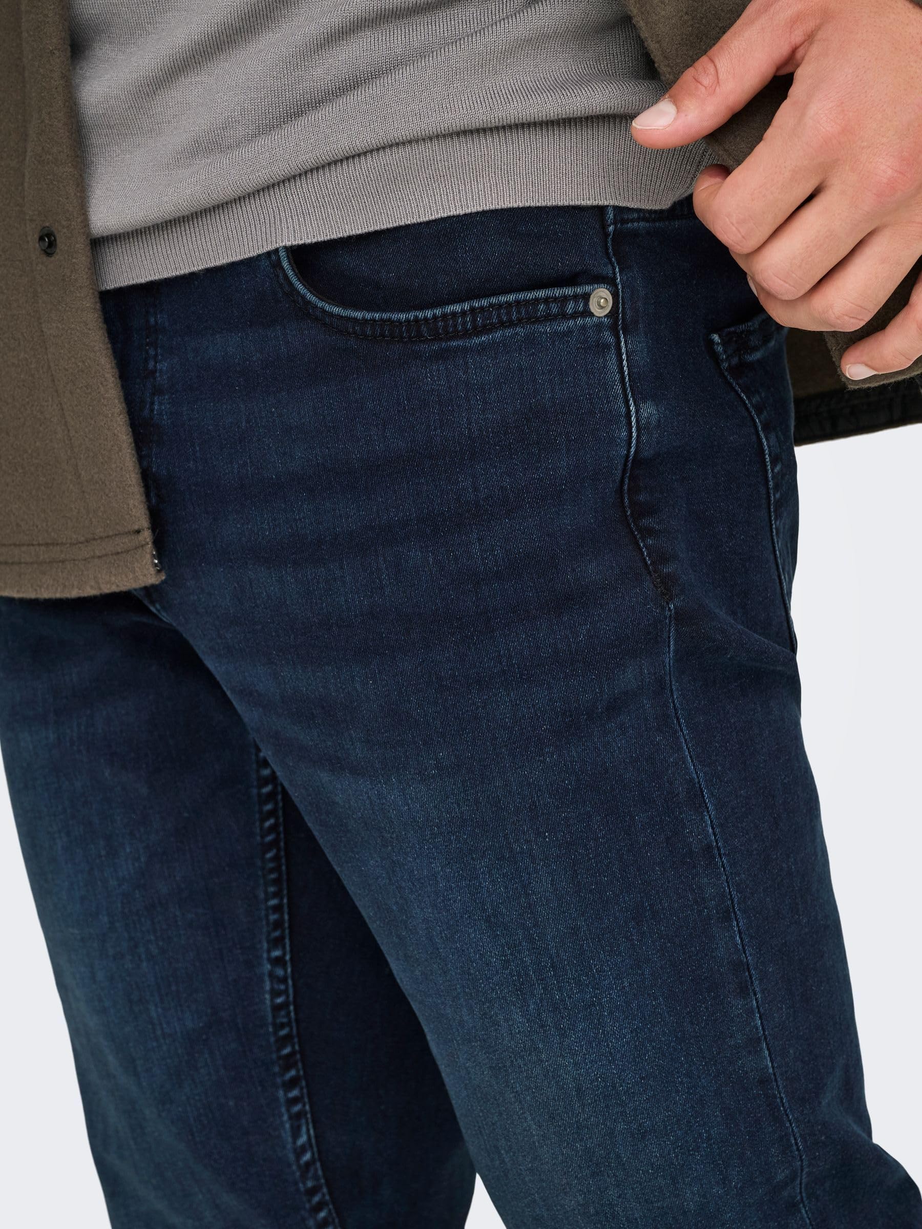Only & Sons Onsloom Slim B.black 4976 Dnm Jeans Noos - Spodnie Mężczyźni