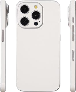 スキンシール iPhone 15 Pro 互換 くすみ 無地 シンプル 側面あり PURE WHITE （4）