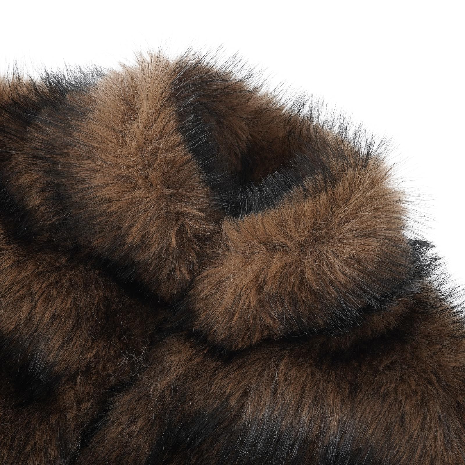 Amazhiyu Gilet di pelliccia da donna, in pelliccia sintetica, giacca in pelliccia sintetica, giacca invernale, autunno, senza maniche, in pelliccia sintetica, gilet elegante, gilet da donna con tasche