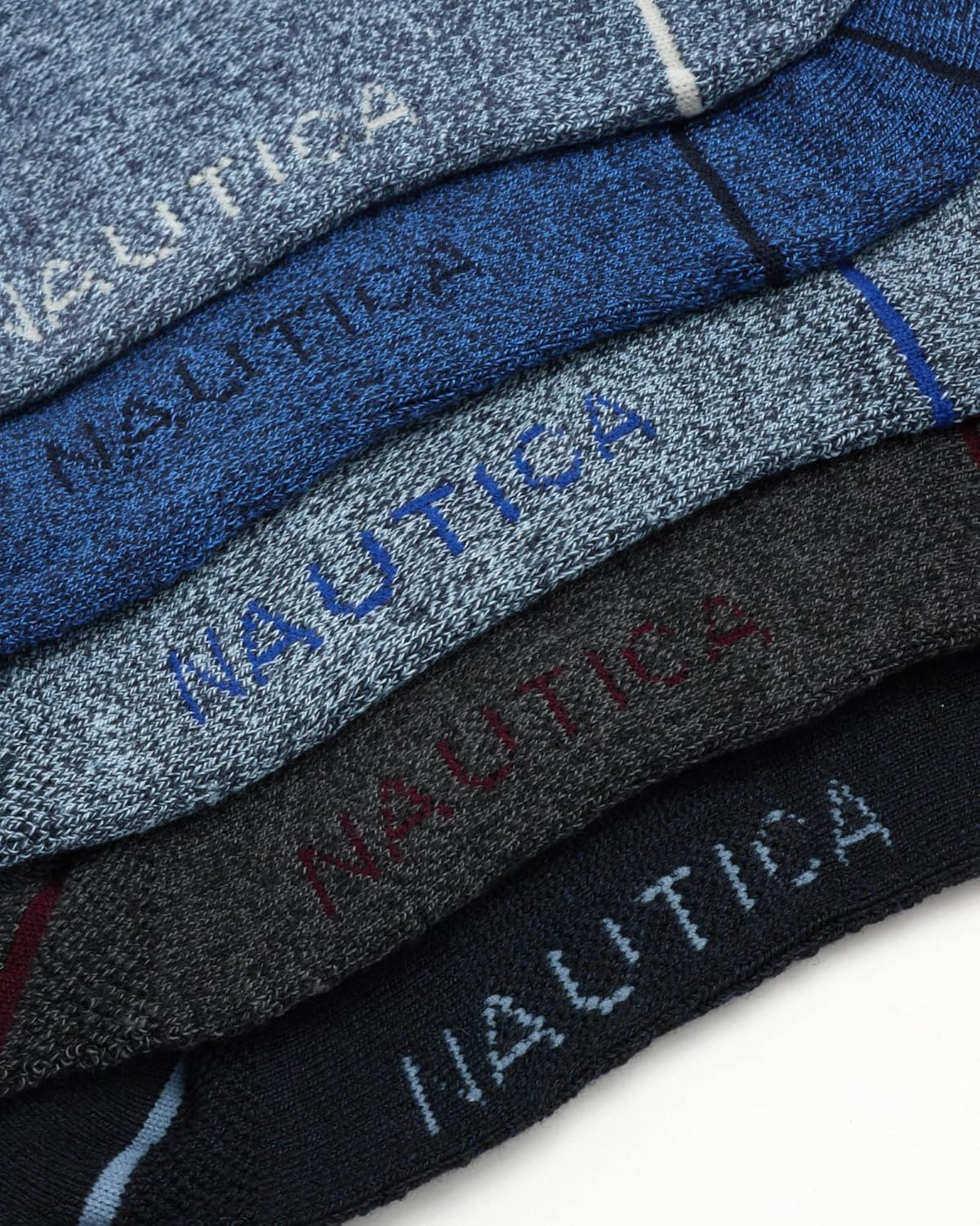 Nautica Mens Crew Socks - 10 Pack Breathable Moisture Wicking Cushioned Athletic Work and Dress Socks for Men (Sizes: 6-12.5) - Image 3