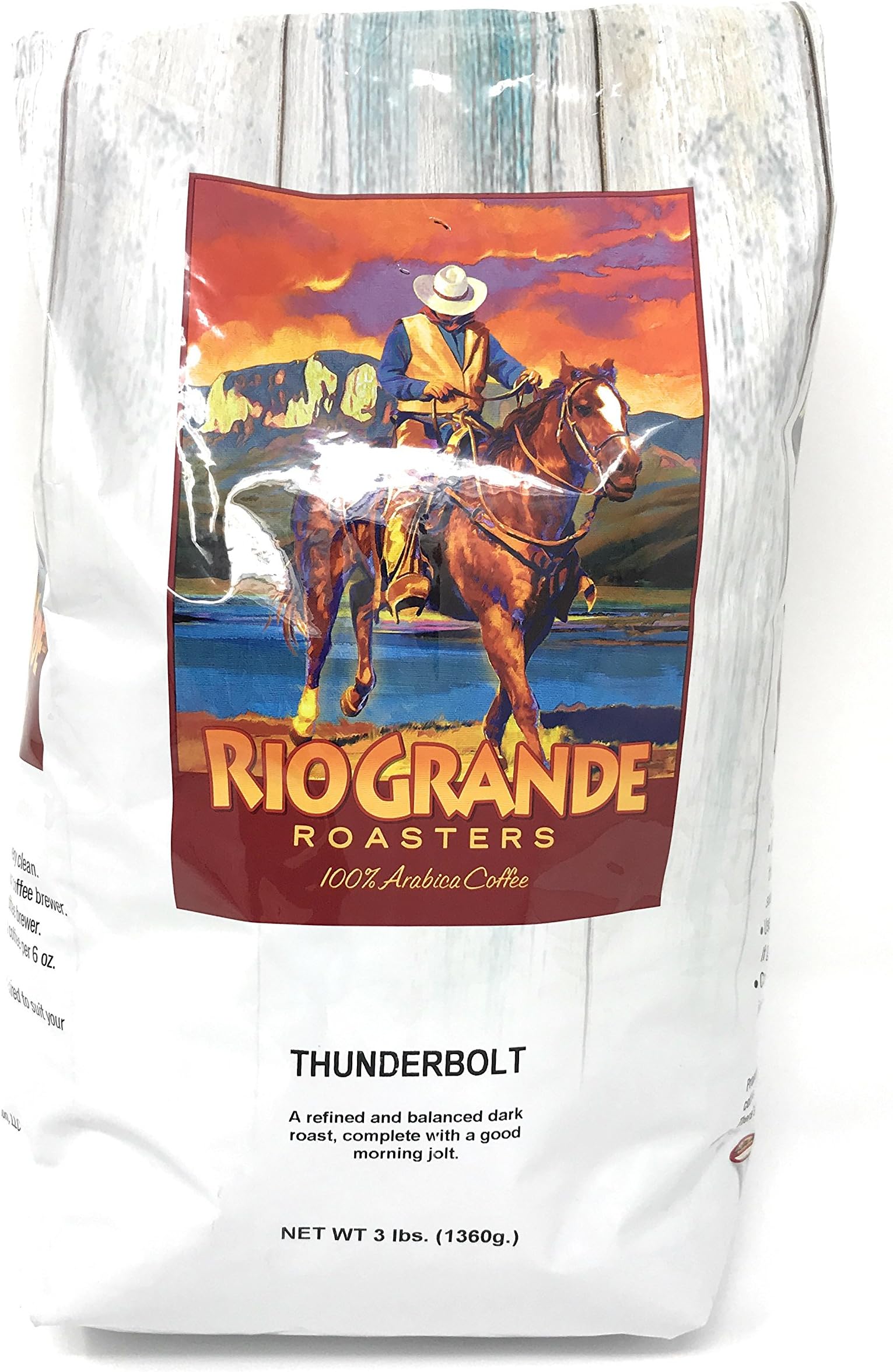 Rio Grande Roasters Thunderbolt whole bean coffee 3 lb.