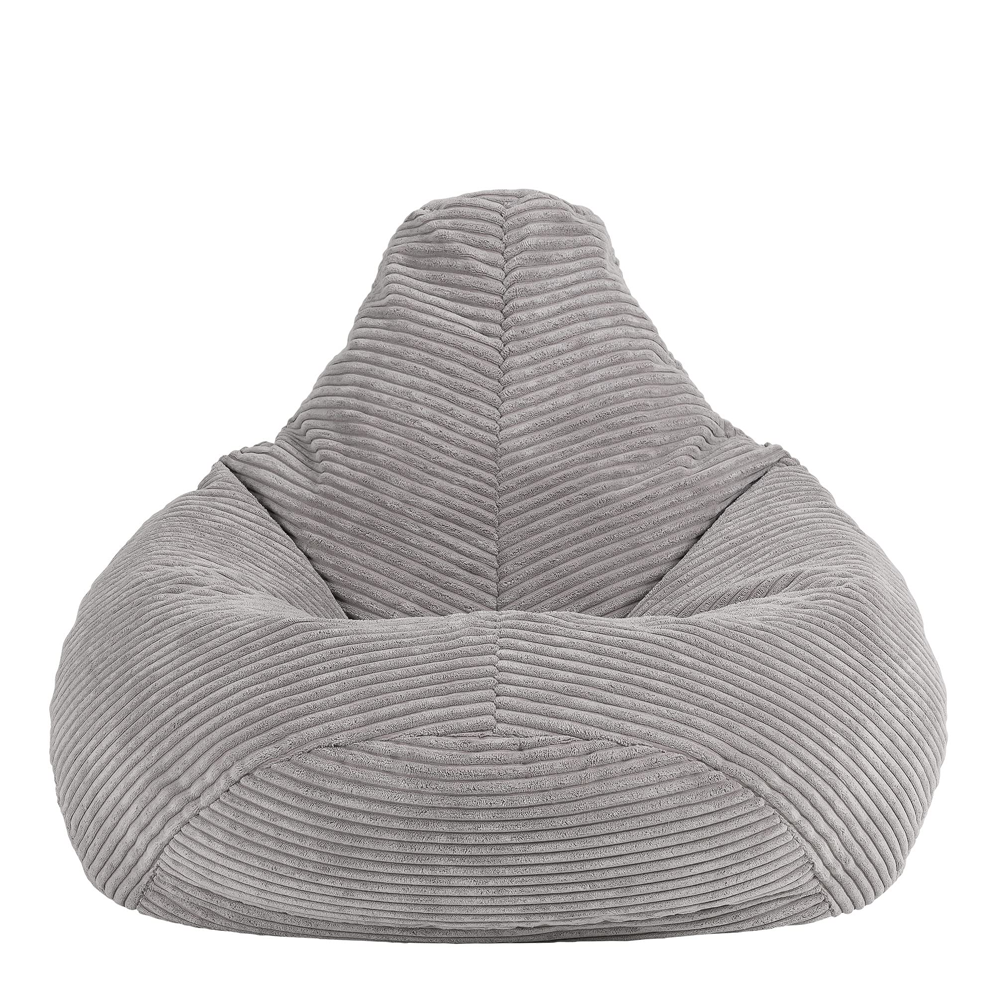 Buy icon Dalton Kids Cord Bean Bag Chair, Grey, Large Bean Bag Chairs