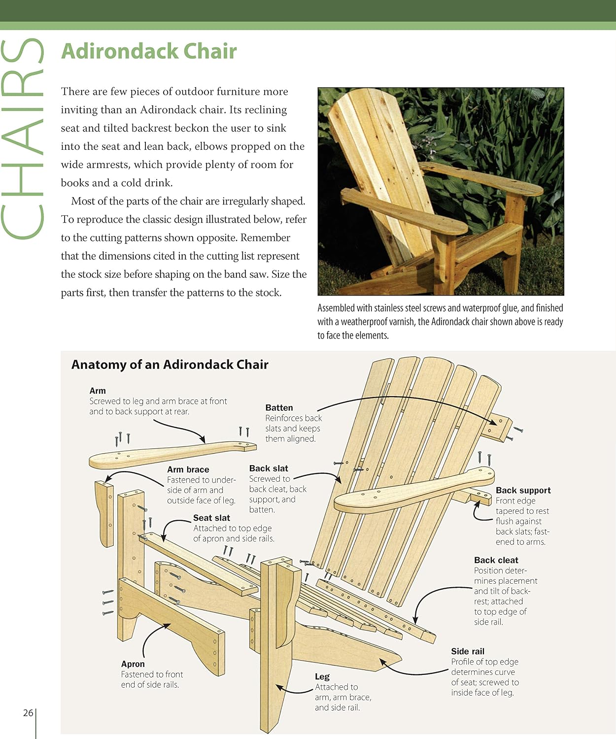 Outdoor Furniture: 14 Timeless Woodworking Projects for the Yard, Deck, and Patio (Fox Chapel Publishing)
