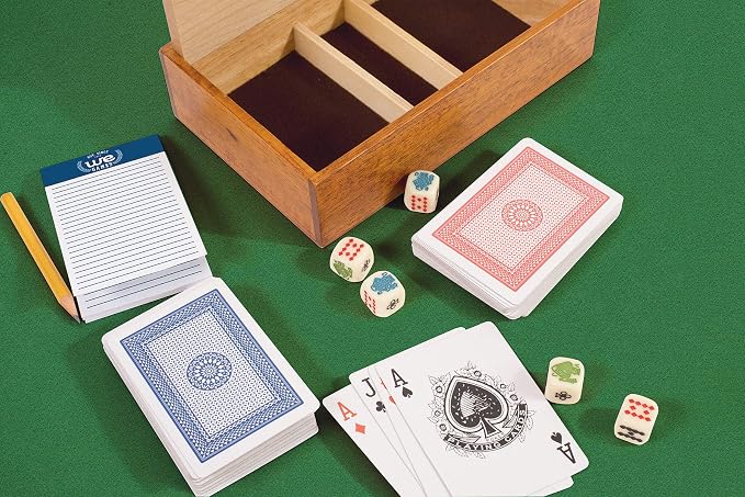 Set de Póker WE Games Aces & Spades con Caja de Madera miniatura 2