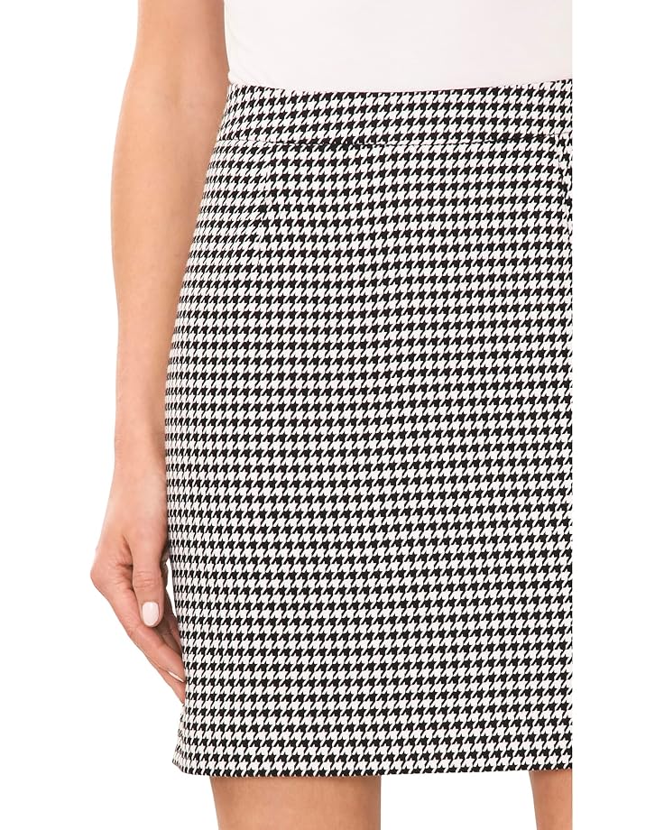 CeCe Houndstooth A-Line Skirt with Darts - #3 of 3