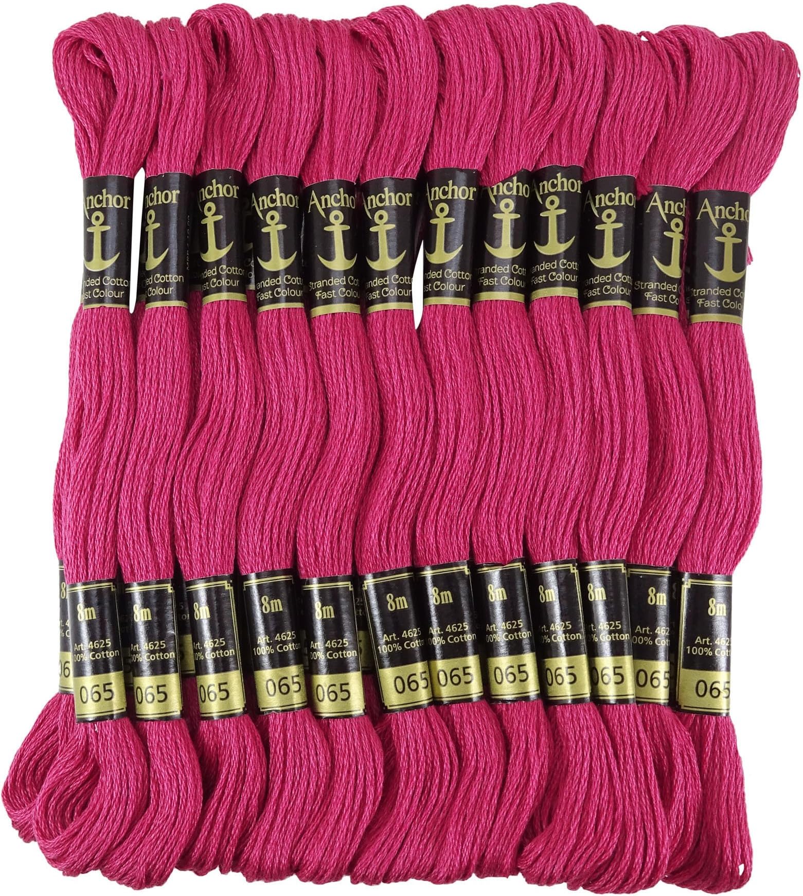 Anchor Hand Cross Stitch Stranded Cotton Embroidery Thread Floss Pack of 25 Skeins-Magenta