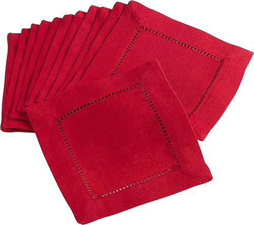 Vista 102 de SARO LIFESTYLE Mantel de borde cosido con dobladillo, marfil, 60"x60