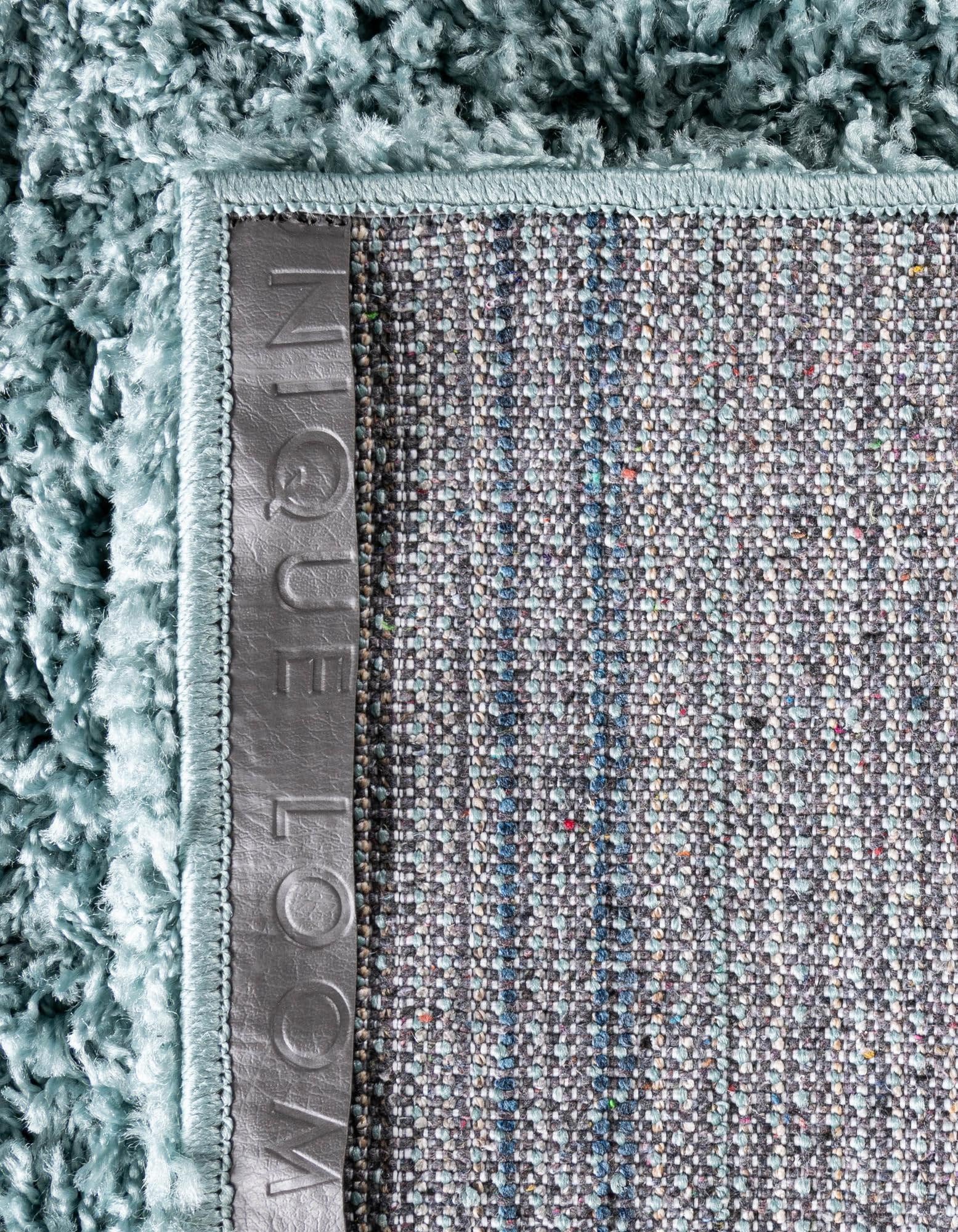 Unique Loom Solid Shag Collection Tapis décoratif (1,2 x 1,8 m, Bleu Ardoise Clair)
