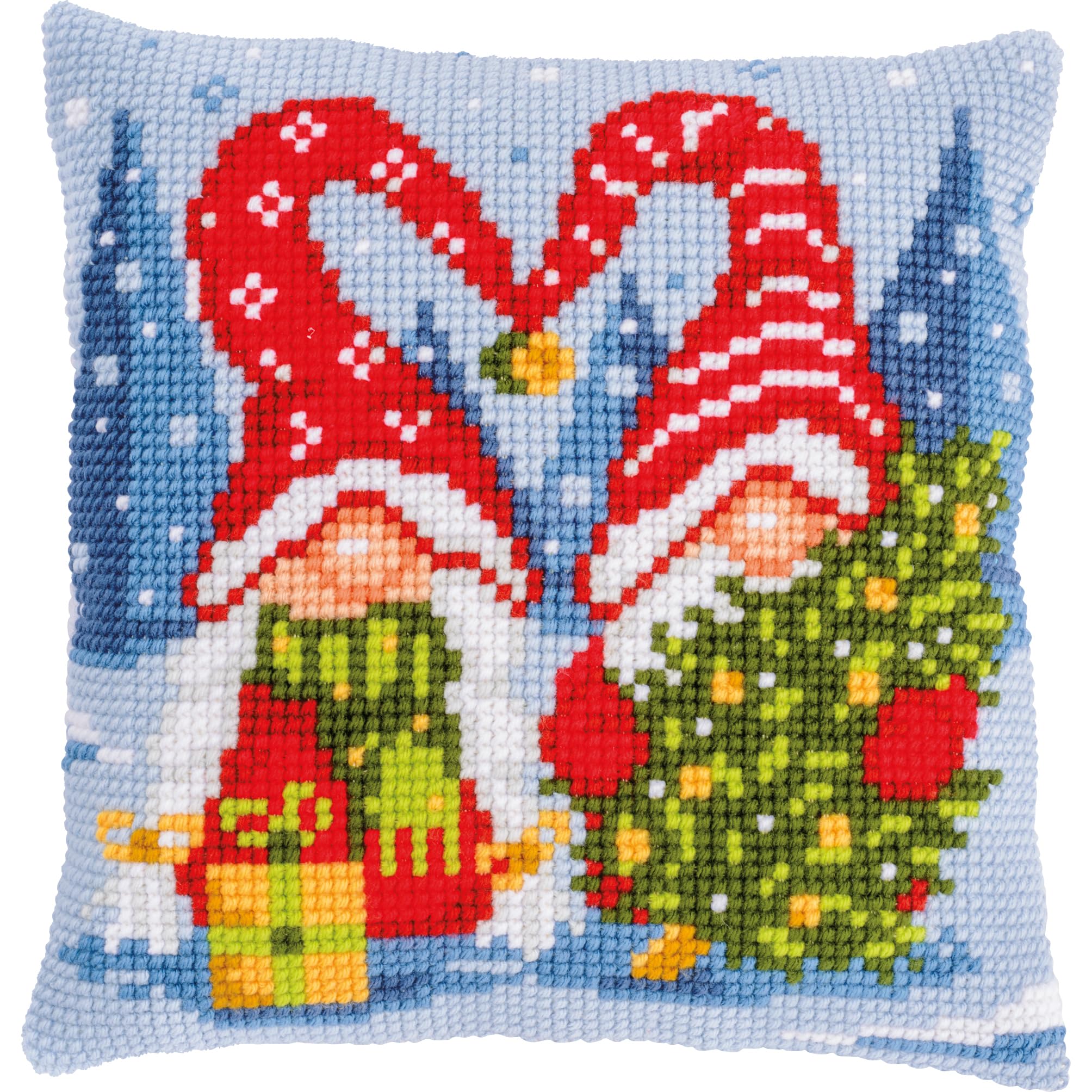 Vervaco Kit coussin au point de croix Gnomes de Noël