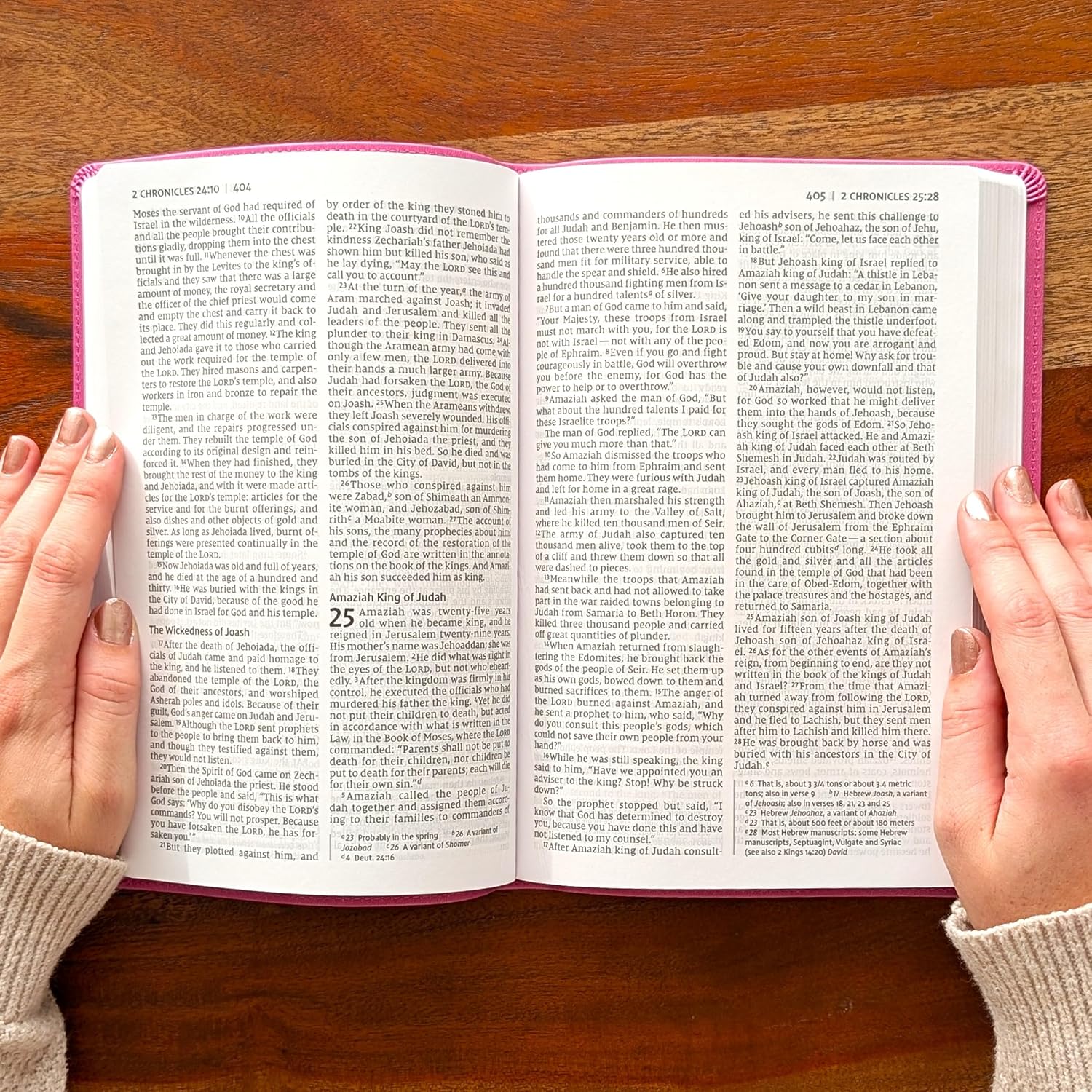 SacredBound Personalized NIV Large Print Thinline Bible – Pink LeatherSoft | Engraved Name, Easy to Read 11 pt, Slim & Lightweight Christian Gift (Name Only)