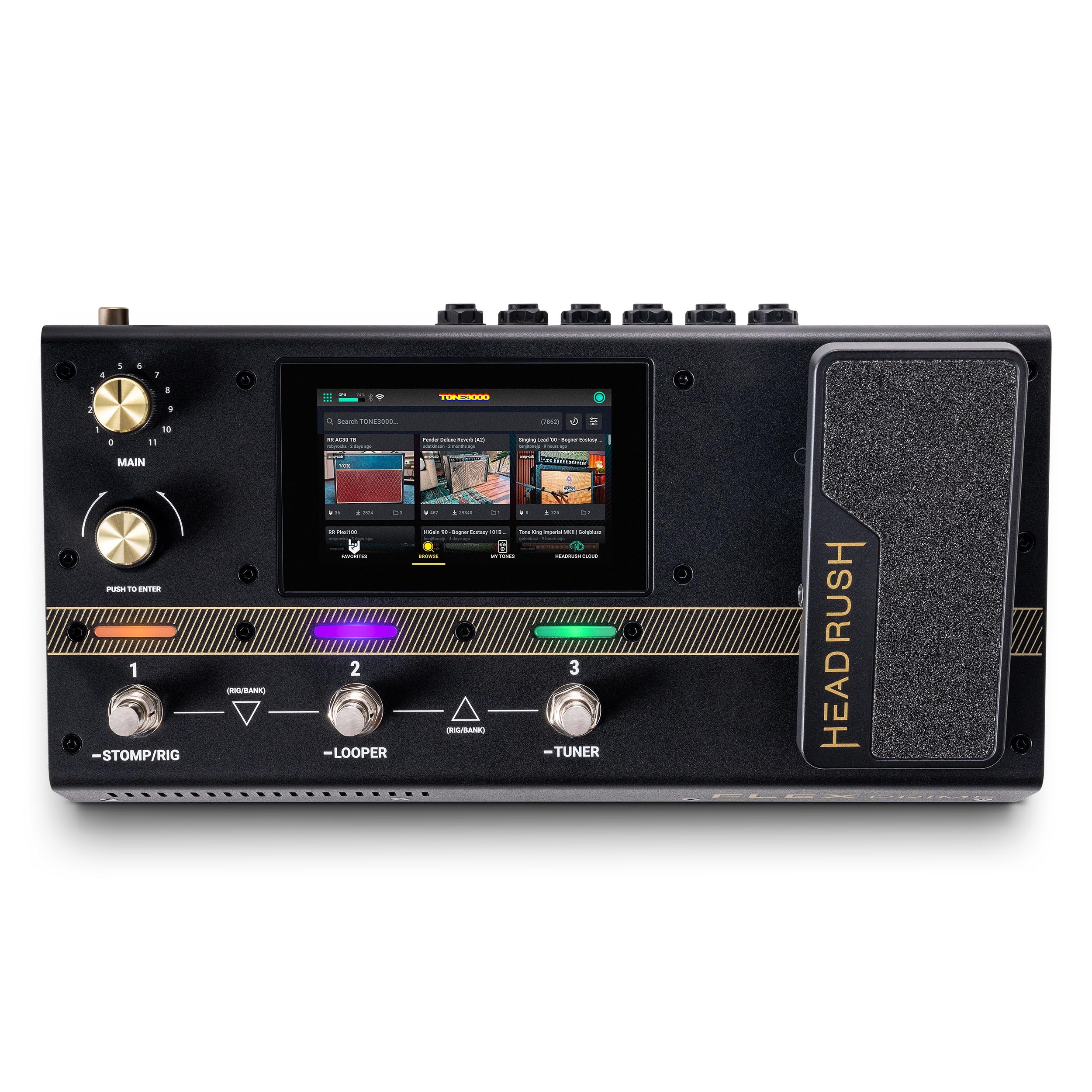 ギター HEADRUSH FLEX PRIME HeadRush Flex Prime - Guitar and Bass Multi Effects Pedal and Amp