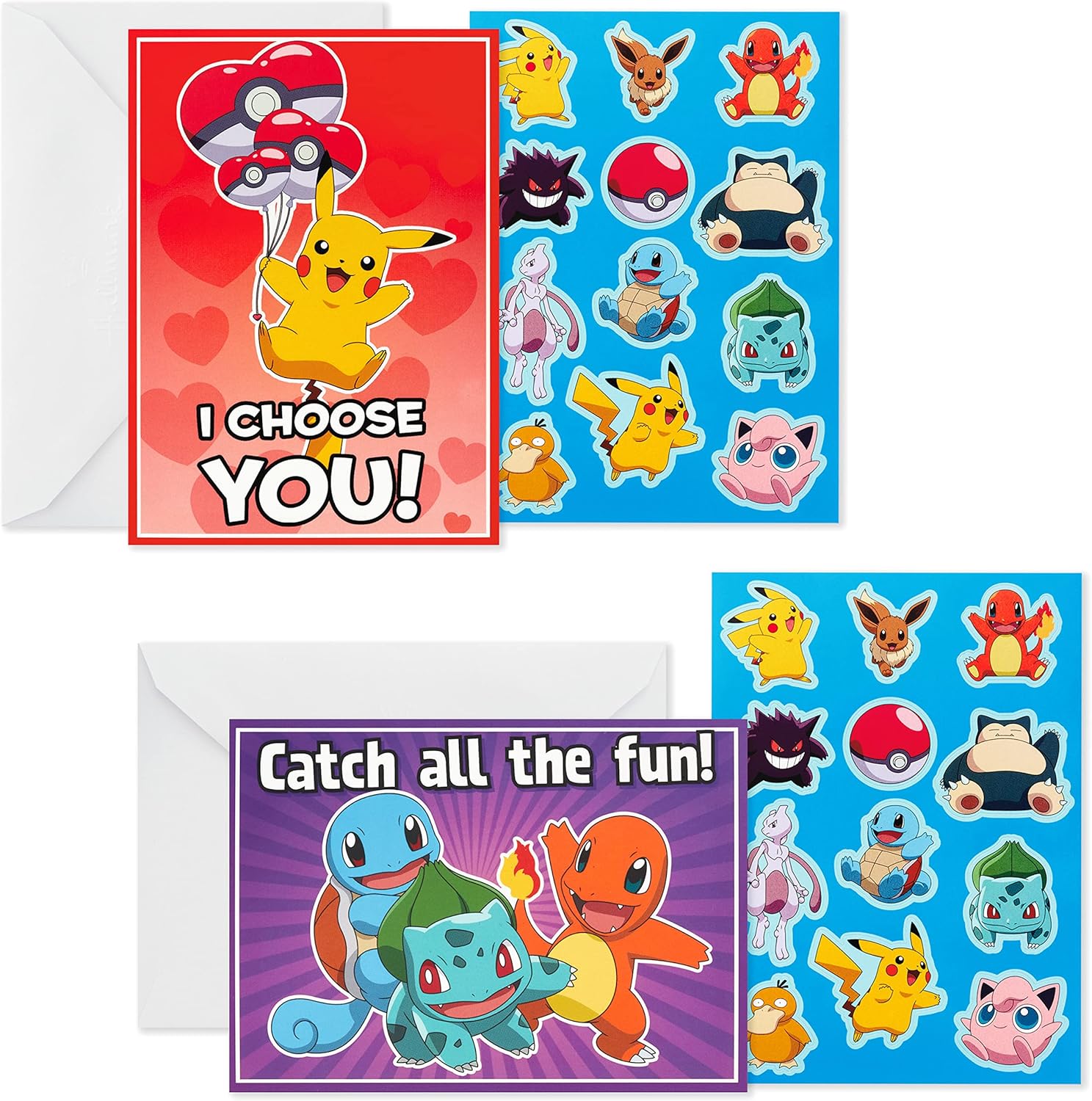 Hallmark Pokmon Valentines Day Cards CA681, Pokemon with Stickers | eBay Hallmark Pokmon Valentines Day Cards CA681, Pokemon with Stickers | eBay