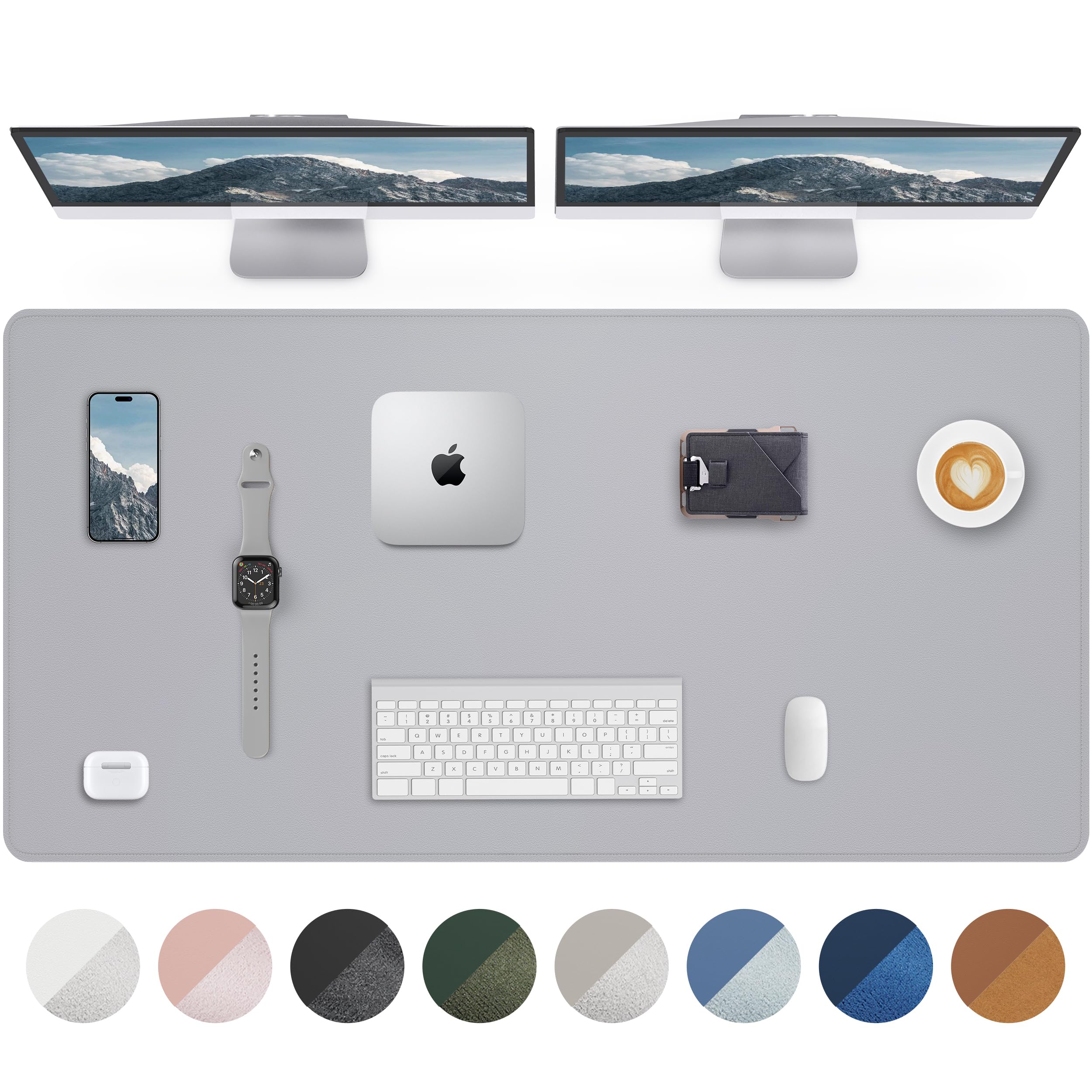 Large Desk Mat 55"x24" - Premium Non-Slip Desk Pad, Waterproof and Scratch-Resistant Office Desk Protector, Large Desk pad Workspace Mat for Home and